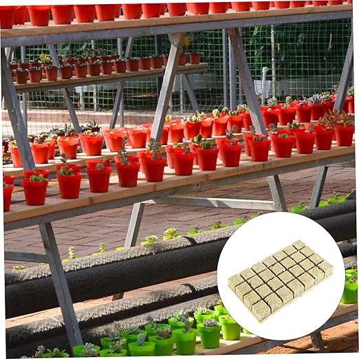 Sosoport 84pcs Gardening Seedling Blocks Degradable Hydroponic Fertilizer Plugs Efficient Plant Transplanting for Flowers Vegetables