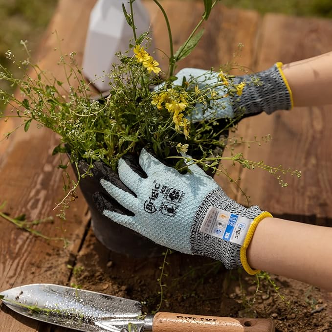 Gardening Gloves - Cooling, Thin, Touch, Outdoor work garden gloves for women, gardening tool for yard landscaping