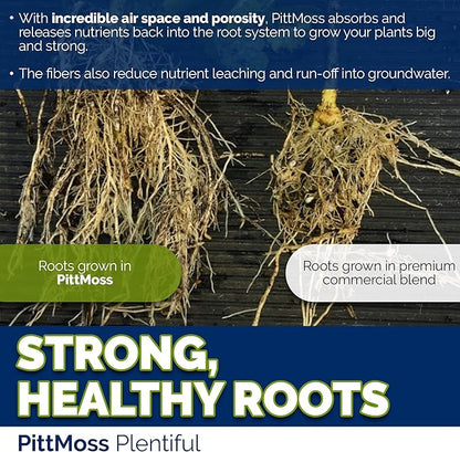 PittMoss Plentiful Eco-Friendly, Organic, Peat-Free Potting Mix, 10 Quarts (Pack of 3) for Gardens, Houseplants, Mulching & More - Made in USA from Recycled Paper