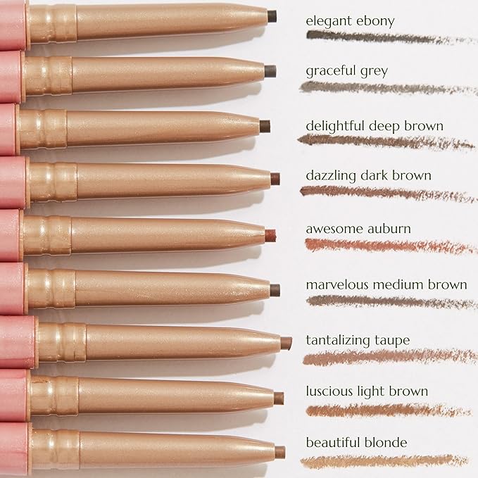 Chella Eyebrow Pencil - Vegan, Gluten Free, Cruelty Free, Paraben Free, Long Wearing, Smooth Consistency (Marvelous Medium Brown)