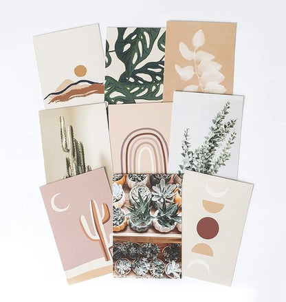 Artivo Boho Wall Collage Kit for Teen Girls, Cute Room Decor, Aesthetic Wall Decor Pictures, Boho Wall Art Prints Bedroom Decor, Posters for Room Aesthetic, Dorm Collage Photos 50 Set 4x6 inch
