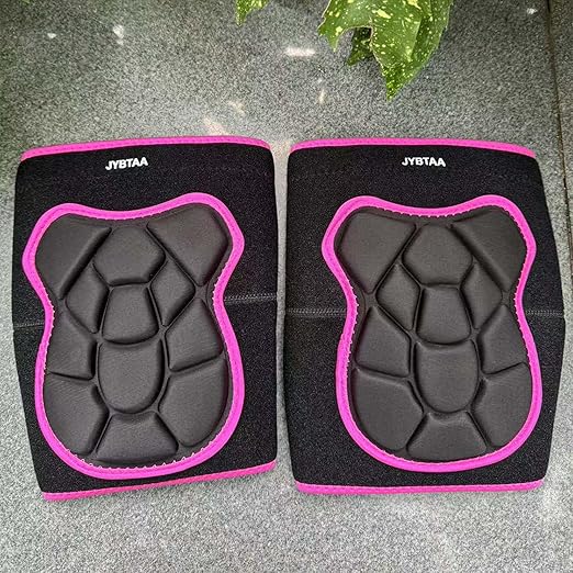 Gardening Knee Pads, Men & Women Knee Pad for Flooring Cleaning, Adjustable Soft Pink Kneepads for Kneeling Weeding Planting Mechanic Yard Work, Waterproof and Safety for Christmas, Rose Red Extra Large. (1 Pair)