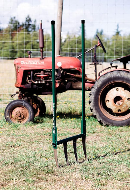 Meadow Creature's All Steel Broadfork: The Peoples Broadfork ,12 tines Green BF-12 BF-12
