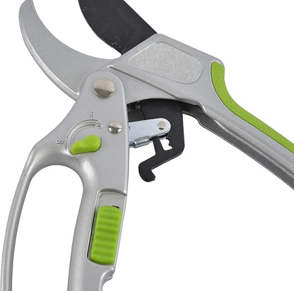 Garden Guru Ratchet Hand Pruning Shears - 2 in 1 Professional Garden Clippers with Ergonomic Grip - Makes Tough Cuts Easy (4 Pack)
