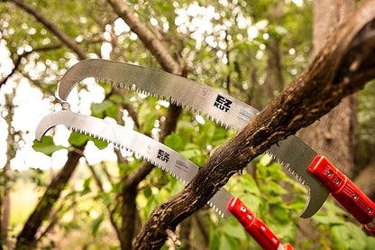 EZ Kut Kamikaze 15′ Extendable Tree Trimmer Pole Saw - Branch Cutter with Single Hook Pole Saw Blade for Branch Removal - Best Pole Saws for Tree Trimming. Tree pruner pole saw since 1988