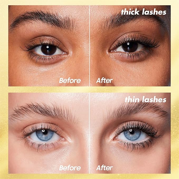 Waterproof & Smudge-Proof Tubing Mascara - Long-Lasting 2-1 Mascara Black for Natural Length and Volume Eye Makeup, Curling Eyelashes, No Flaking, No Clumping, Vegan and Cruelty Free (Pack of 1)