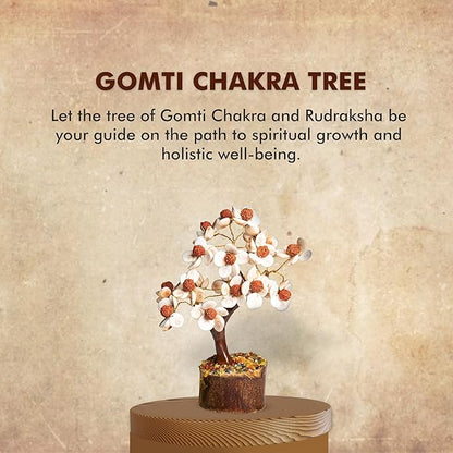 Wonder Care Crystal Tree for Home Decorations Crystals and Healing Stones Witchy Room Crystal Decor Tree Crystal Gifts Gem Tree Christmas Tree Stands for Real Tree-Gomti Rudraksha Tree
