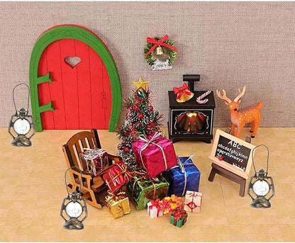3Pcs Miniature Dollhouse Lanterns – Bronze Kerosene Lamp Micro Landscape Ornaments for Fairy Garden, Halloween, Christmas, Diorama, Terrarium, Porch Light, Outdoor Decoration, Dollhouse Accessories（C）