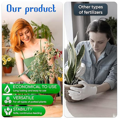 All-Purpose Liquid Plant Food Fertilizer | Easy Use No-Mix Spikes for Indoor House Plants & Outdoor Flowers | Bloom Booster Nutrient Solution for Vibrant Growth & Strong Roots | Made in The USA