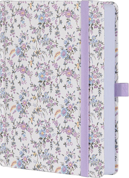 TIEFOSSI Dotted Journal Notebook for Women, A5 Dotted Grid Notebook for Writing, 190 Numbered Pages, 160 GSM Thick Paper, Travel Daily Journal, for Work Home School, Note Taking, Business, 8.4 X 5.8 In