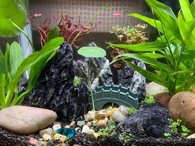 Unocho Seiryu Rock Aquarium Stones 11lb Natural Dragon Stone for Aquascaping Fish Tank Aquarium Landscaping Model Tank Decoration Miniature Fairy Garden(3-8 Inches)