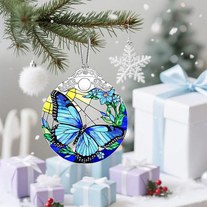 Butterfly Christmas Ornaments: Christmas Tree Ornaments, Holiday Decor for Butterfly Lover, Stocking Stuffers, Gift Ideas, Housewarming Gift, Xmas Gifts & Gifts for Women, Friends and Neighbors