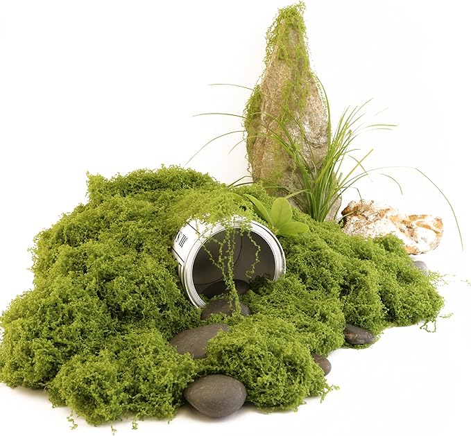 Green Moss Crafts, Artificial Grass Forest Potted Plants, DIY Craft Decoration for Wedding Christmas Party Decoration, Garden Flower Pots Home Decoration Indoor Planting (5.29 Ounces)