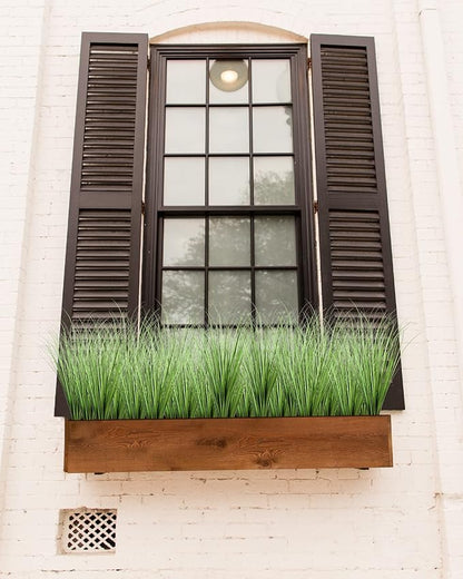 Vlorart 33" Artificial Plants 6 Pack Onion Tall Grass Greenery, Faux Fake Grass Shrubs Plant Flowers Wheat Grass for House Home Indoor Outdoor Office Room Gardening Indoor Décor-Green