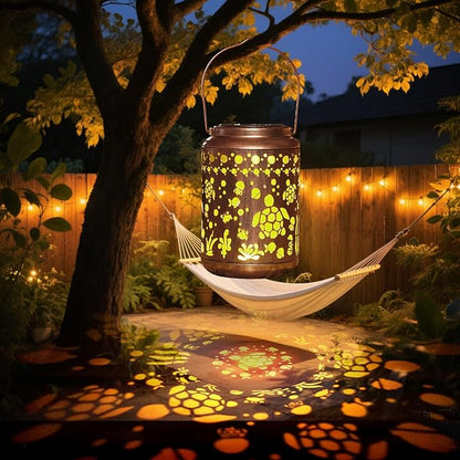 Turtle Solar Lantern Outdoor Turtle Decor Garden Decor Waterproof Light Hanging Solar Lights Yard Decor, Christmas Gifts, Gifts for Women, Gifts for Mom, Gifts for Grandma