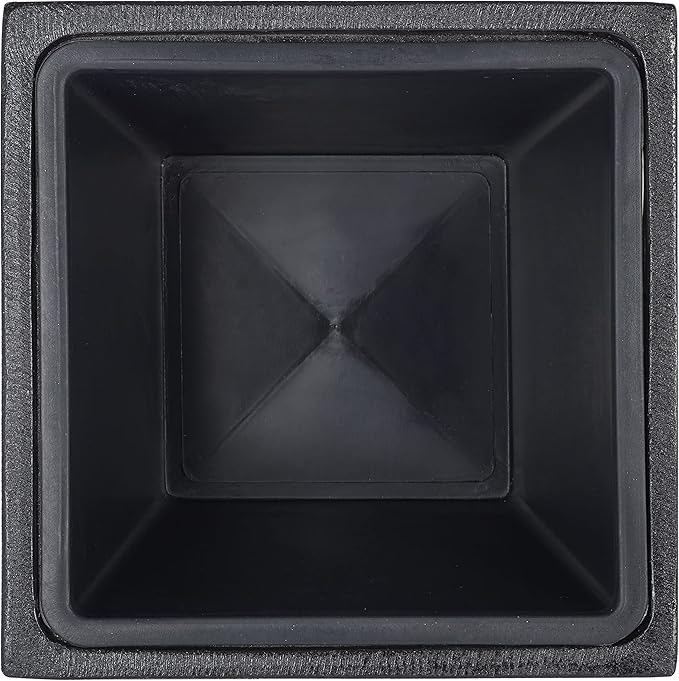 SAFAVIEH Outdoor Collection Larlen Black Concrete Planter (Fully Assembled)