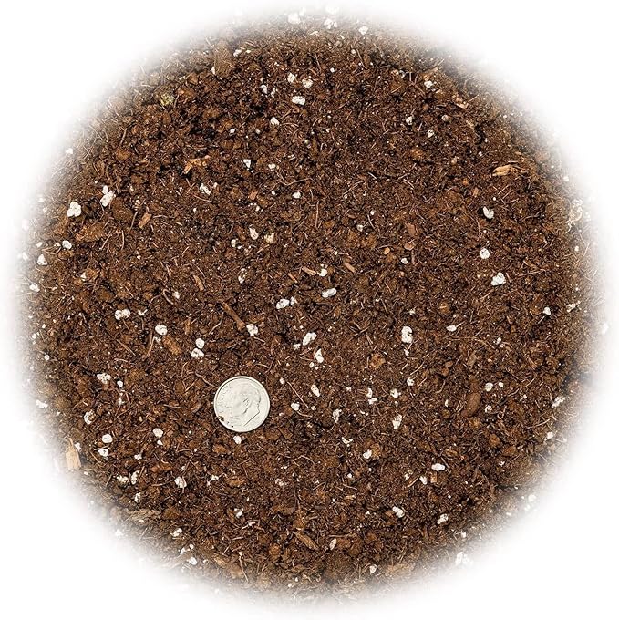 GARDENERA Premium Bamboo Potting Soil Mix - (2 Quart Bag)