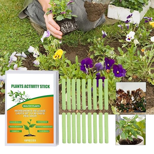 18/36Pcs Plant Fertilizers Indoor Plant Food Spikes Fertilizers Sticks Outdoor Plant Nutrition Growth