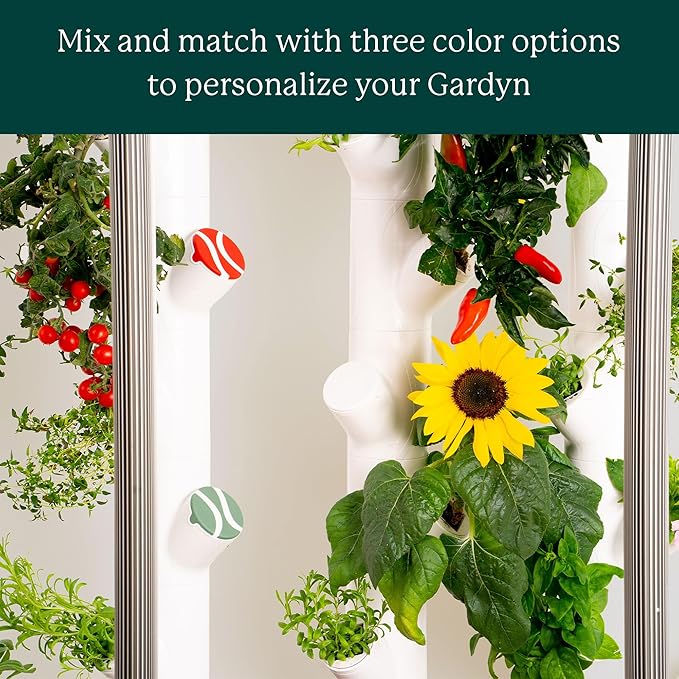Gardyn Caps for Your Gardyn Hydroponics Growing System & Indoor Garden - Perfect Solution for a Cleaner & More Beautiful Garden - Must-Have for Growing Fewer Than 30 Plants at a Time - 10 Pack, White