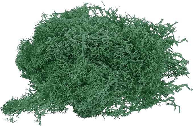MECCANIXITY 3.5 OZ Moss Fake Craft Moss Artificial Moss Natural Preserved Moss for Craft Arts Floral DIY Project Wall Wedding Garden Patio Table Terrariums Decoration(Turquoise)