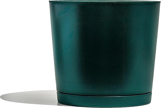 Plastic Pots for Plants - 100% Recycled Materials Maritime Plastic Plant Pots for Indoor Outdoor Planters - Durable, UV & Frost Resistant Planting Pot, Nursery, Flower Pot, Large