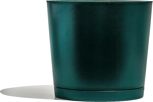 Plastic Pots for Plants - 100% Recycled Materials Maritime Plastic Plant Pots for Indoor Outdoor Planters - Durable, UV & Frost Resistant Planting Pot, Nursery, Flower Pot, Large