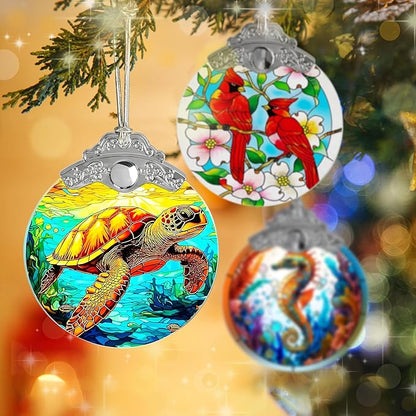 Sea Turtle Ornament - Christmas Keepsake & Stocking Stuffer - Turtle Gift