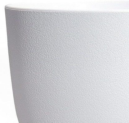 Plant Planters Pots 3 Pack 10 Inch Plant Pots, Plastic Plant Pots with Drainage Hole and Saucers Large Indoor Flower Pot for Indoor Plants,White