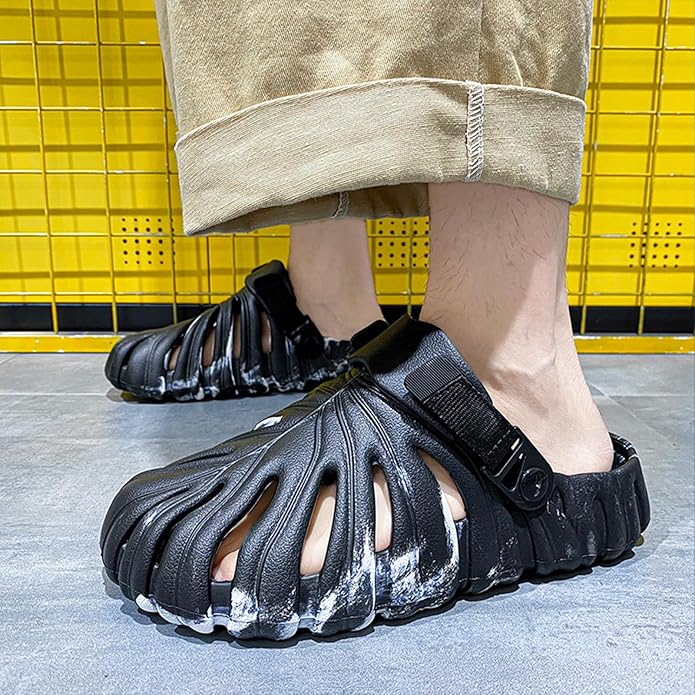 Optigard Monstera Slippers for Women and Men,Monstera EVA Thick Sole Pillow Slippers,Non Slip Quick Drying Breathable Beach Monstera Slides