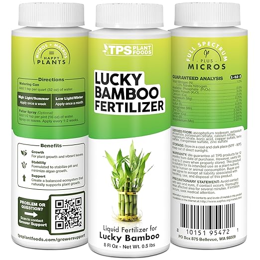 Lucky Bamboo Fertilizer, Complete Liquid Lucky Bamboo Plant Food, 32 oz (1 Quart)