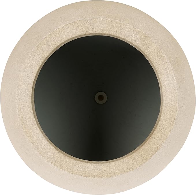 SAFAVIEH Outdoor Collection Gerand Modern Beige Concrete Ficonstone Sphere Planter Pot