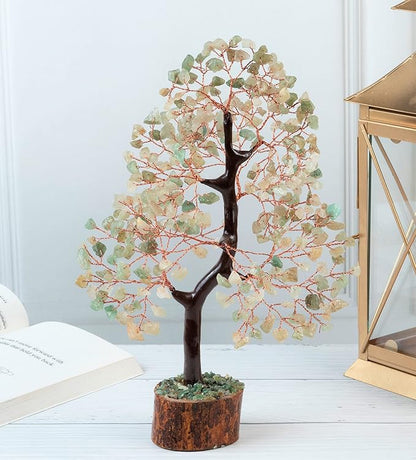 Green Jade Crystals Tree of Life Decor for Healing Crystals Spiritual Gift Sage Green Office & Room Decor House Warming Gifts New Home Decor Feng Shui Birthday Gifts for Women & Men