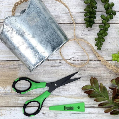 5 in Trimming Scissors with Sheath - Garden Shears with Non-Stick Blades, Sharp Plant Cutter for Clean Cuts, Pruning, and Gardening Tasks