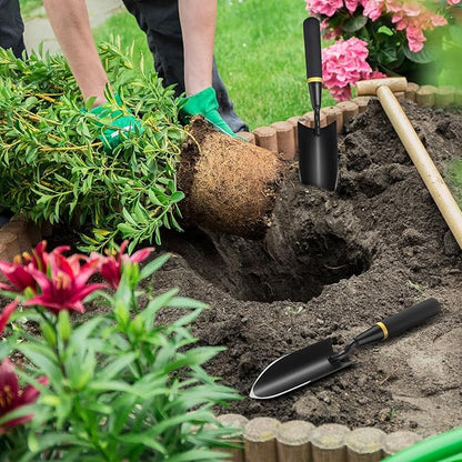 20 Pcs Garden Trowel Heavy Duty Garden Hand Shovel Tool Carbon Steel Trowel for Digging Metal Hand Shovel Spade with Resin Handle for Lawn Yard Farm Home Shop Planting