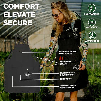 FARMER'S DEFENSE Lightweight Garden Apron with Pockets