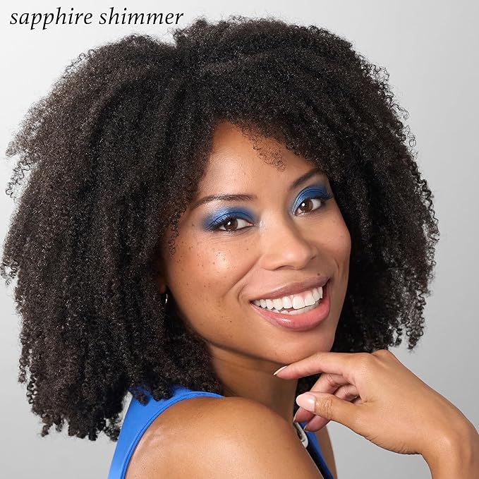 Julep Twice As Nice Eyeshadow Stick and Eyeliner Duo | Includes Eyeshadow 101 Creme-to-Powder Waterproof Shadow Stick, Sapphire Shimmer and All-Day Gel Eyeliner Pencil, Blackest Black