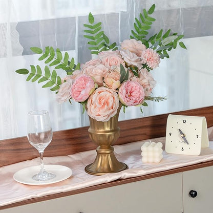 Artificial Flowers Pink Wedding Flowers Silk Flowers with Stems Fake Cake Flowers for Wedding Bouquets Centerpieces Spring Decor Baby Shower Decoration