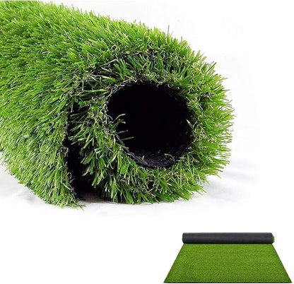 LITA 5.5ft x 6.5ft Realistic Deluxe Artificial Grass Synthetic Thick Lawn Turf Carpet Perfect for Indoor/Outdoor Landscape, 5.5'X6.5', Green