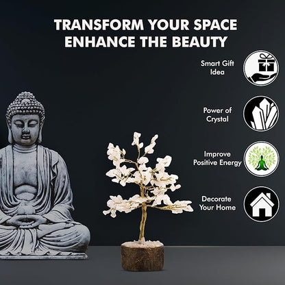 Crystal Tree for Home Decorations Crystals and Healing Stones Witchy Room Crystal Decor Tree Crystal Gifts Gem Tree Christmas Tree Stands for Real Tree (150 Beads)