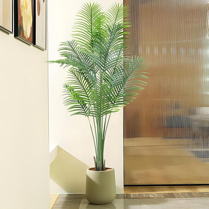 ANTING 7FT 1Pack Areca Palm Artificial Plants - Large Fake Plant for Home Decor - Tall Silk Plants Indoor - Lifelike Greenery for Any Room Decor