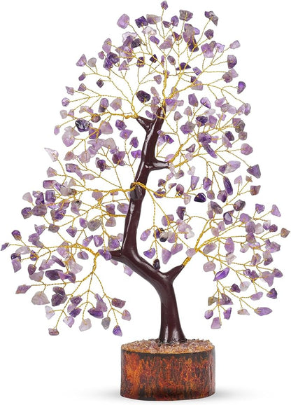 Amethyst Crystal Tree, Gemstones and Crystals, Amethyst Stone Desk Decor, Healing Crystal, Gem Tree Purple Decor, Unique Gifts for Women, Meditation Decor, Spiritual Gifts for Women