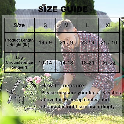 Gardening Knee Pads for Women & Men with Adjustable Non-Slip Straps — Perfect Foam Knee Pad for work, Garden, Yard, Mechanic, Womens Knee Pads for Cleaning Floors or Soft Kneeling Pads for Christmas, Blue L (1 Pair)