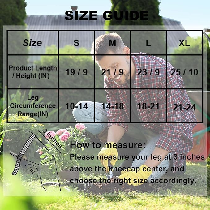 Men/Women Knee Pads For Cleaning, Work, Concrete Floors,With Soft Foam Kneepads Perfect for Christmas For Gardening and Housework,Painter,Housekeeping,Weeding/Planting,Photographe.Black M (1 Pair)