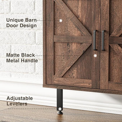 Ladder Bookshelf with Cabinet, 6 Tier Industrial Wall Mount Ladder Bookcase with Farmhouse Cabinet, Tall Narrow Open Ladder Shelf with Metal Frame for Living Room, Bathroom, Home Office, Rustic Brown