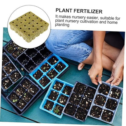 Sosoport 125pcs Soilless Cultivation Inserting Seedlings Nutrient Block Plant Fertilizer Easy to Use for Vegetable Flower Garden