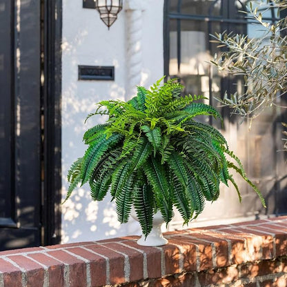 88 Leaves Fake Ferns, Large Artificial Boston Fern, Faux Fern Plants for Home, Office, Garden Indoor Outdoor Decoration(48 inch,1pack)
