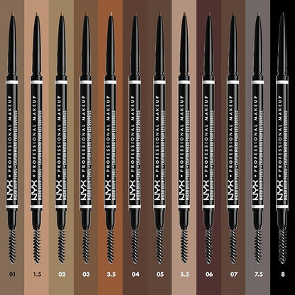 NYX PROFESSIONAL MAKEUP Micro Brow Pencil, Precise Eyebrow Pencil - Grey