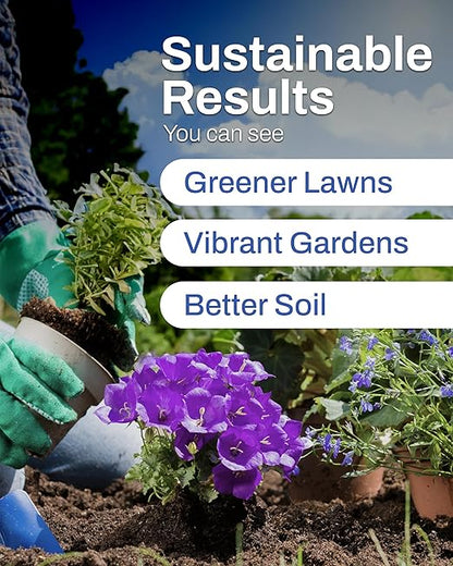 Sea3 Soil Conditioner | Organic Liquid Fertilizer with Humic Acids, Kelp & Molasses for Healthier Lawns, Vibrant Gardens & Resilient Plants, 1 Gallon