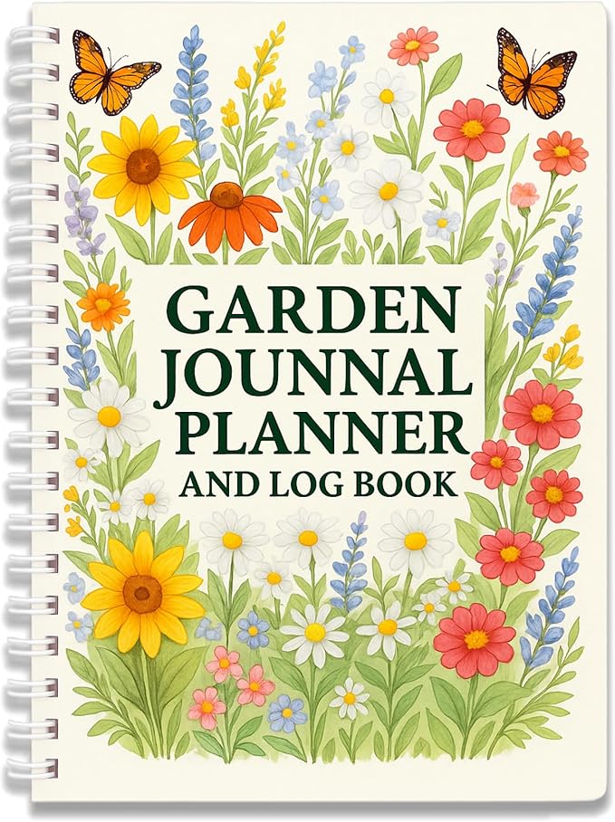 Garden Planner – Garden Journal Planner and Log Book with Monthly & Weekly Checklists, Gardening Journal for Plant Care, Budget, and Harvest Tracking