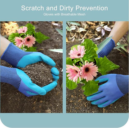Kynup Garden Tools, 7 Piece Gardening Gift for Women&Men, Gardening Hand Tools Set, Ideal Gardening Supplies, Essentials, Garden Stuff, Rust-Proof, Stainless Steel, Aluminum Alloy Material